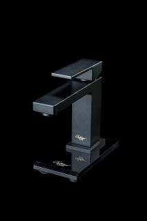 Смеситель для раковины Boheme Qubic 471-B чёрный матовый